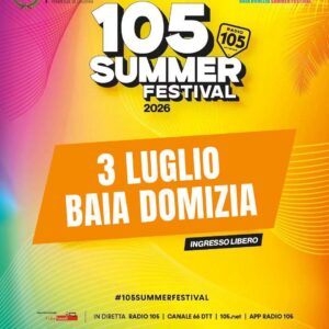 Ticket Parcheggio 105 SUMMER FESTIVAL | Baia Domizia 03-07-2026